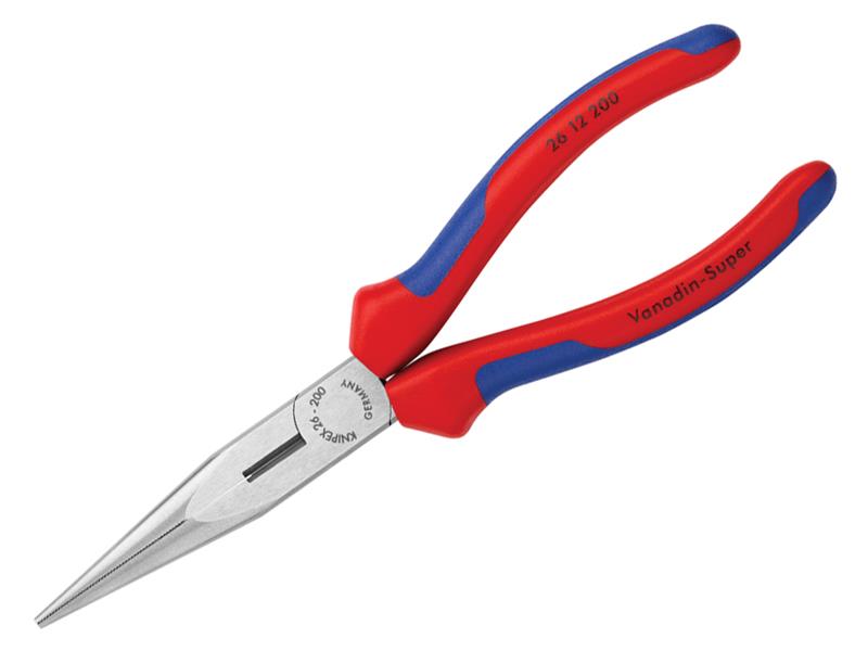 Snipe Nose Side Cutting Pliers (Stork Beak) Multi-Component Grip 200mm (8in), Knipex