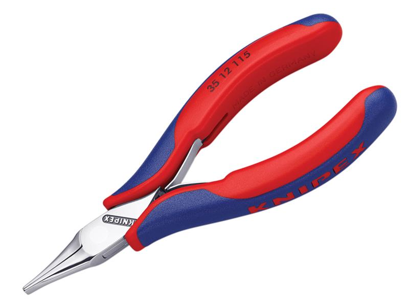 Flat Jaw Electronics Pliers Multi-Component Grip 115mm, Knipex