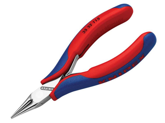 Round Nose Electronics Pliers Multi-Component Grip 115mm, Knipex