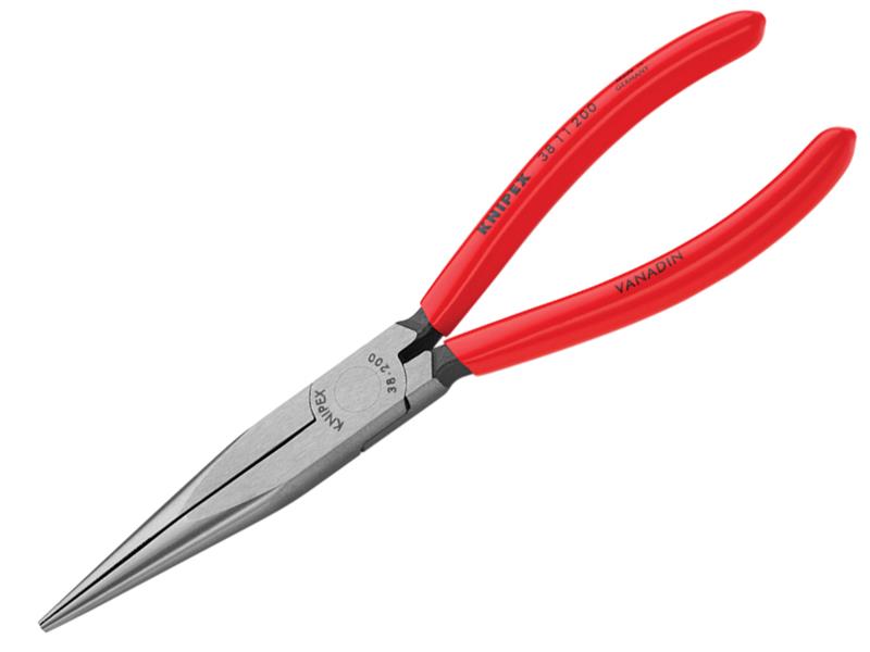 Mechanic's Long Nose Pliers PVC Grip 200mm (8in), Knipex