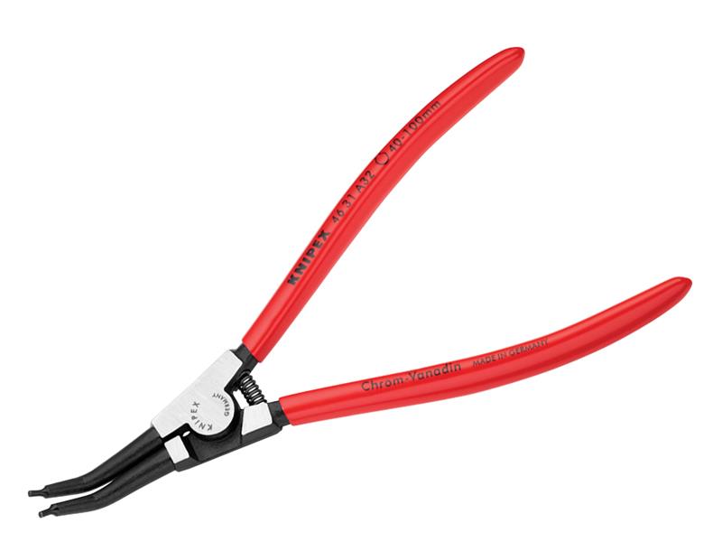 Circlip Pliers External 45° Bent Tip 40-100mm A32, Knipex