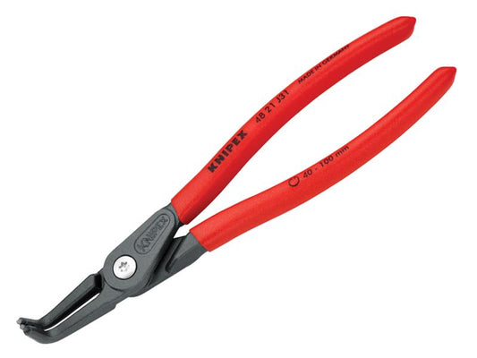 Precision Circlip Pliers Internal 90° Bent 40-100mm J31, Knipex