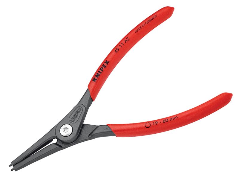 Precision Circlip Pliers External Straight 19-60mm A2, Knipex