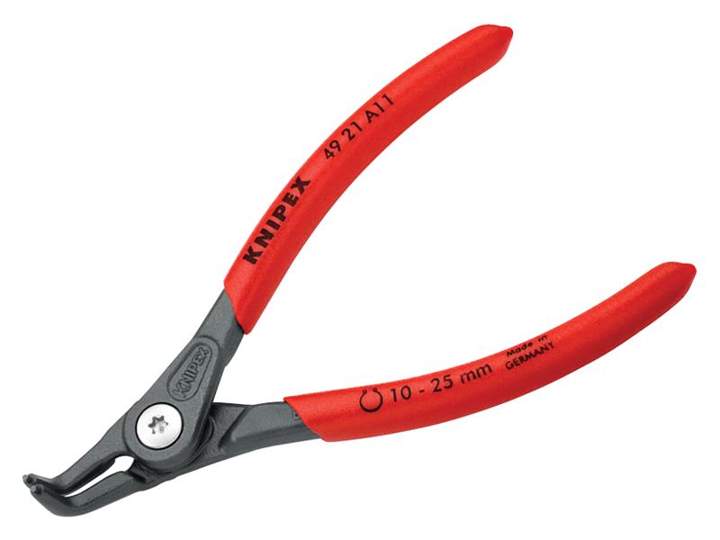 Precision Circlip Pliers External 90° Bent Tip 10-25mm A11, Knipex