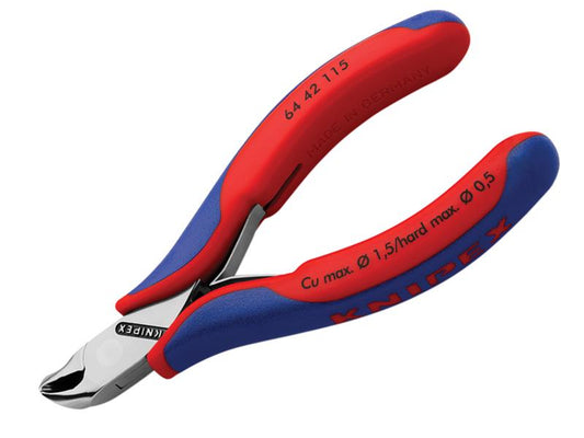 Electronics Diagonal End Cutting Nippers Short Head 115mm, Knipex