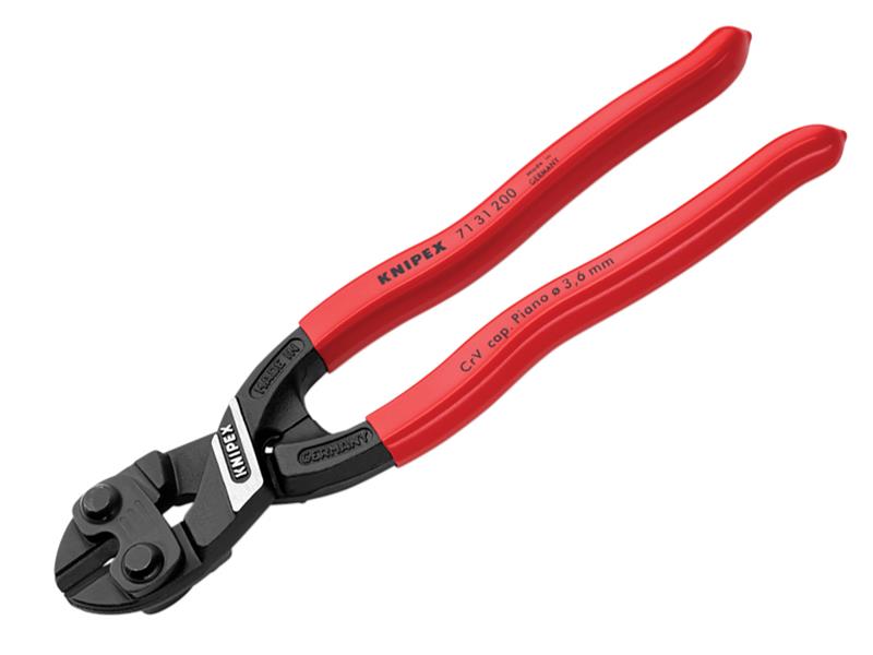 CoBolt® Recess Compact Bolt Cutters PVC Grip 200mm (8in), Knipex