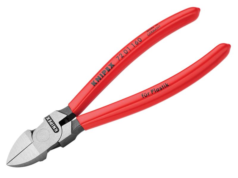 Diagonal Cutters for Plastics PVC Grip 160mm, Knipex