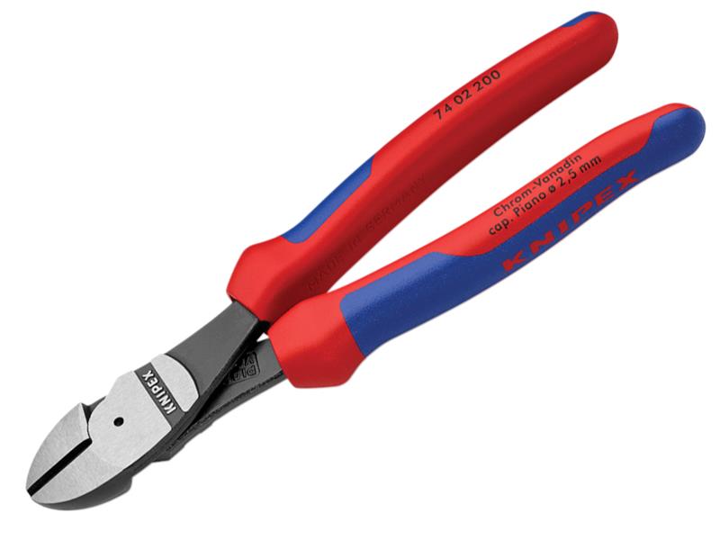 High Leverage Diagonal Cutters Multi-Component Grip 200mm, Knipex