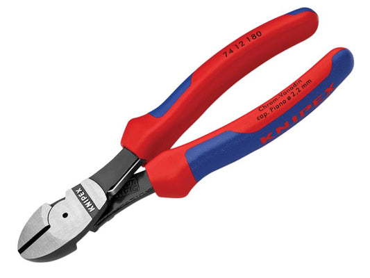 High Leverage Diagonal Cutters Multi-Component Grip with Spring 180mm, Knipex