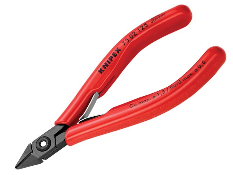 Electronics Diagonal Cutter PVC Grip 125mm, Knipex