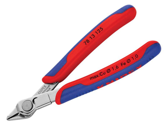 Electronic Super Knips® with Lead Catcher Multi-Component Grip 125mm, Knipex