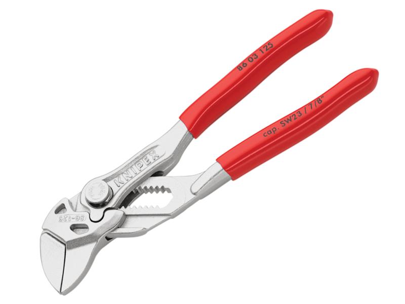 Mini Pliers Wrench PVC Grips 125mm, Knipex