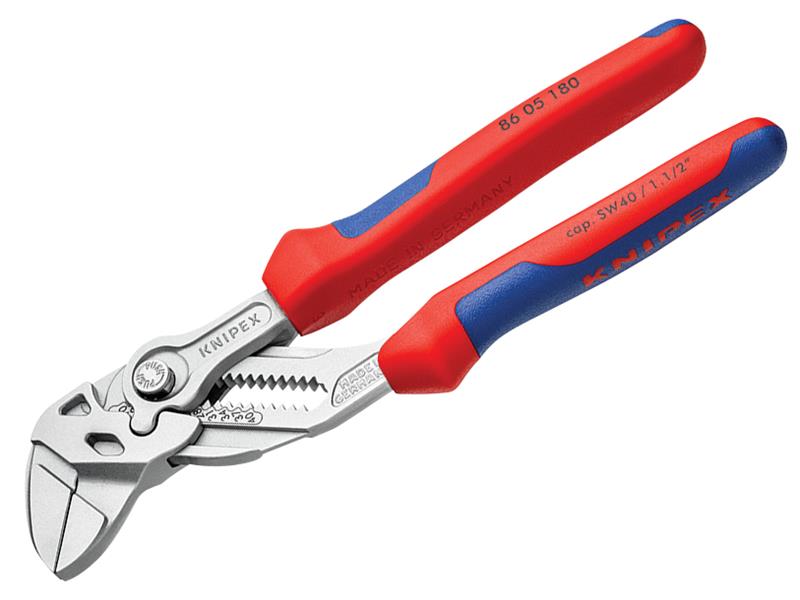 Pliers Wrench Multi-Component Grip 180mm, Knipex