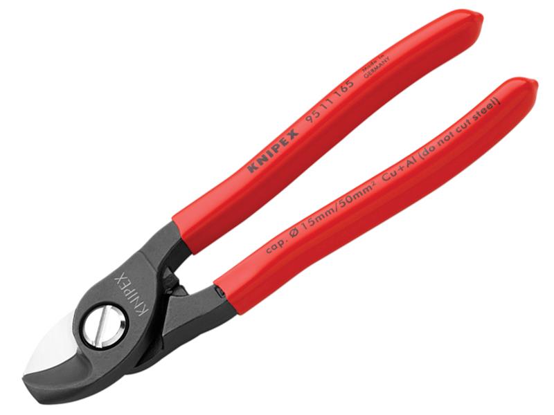 Cable Shears PVC Grip 165mm, Knipex