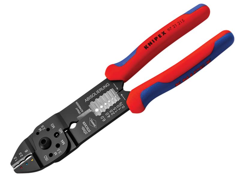 Crimping Pliers for Insulated Terminals & Plug Connectors, Knipex