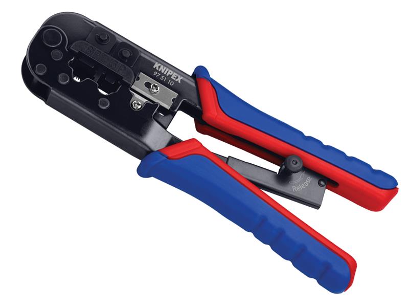 Crimping Pliers for RJ11/12 RJ45 Western Plugs, Knipex