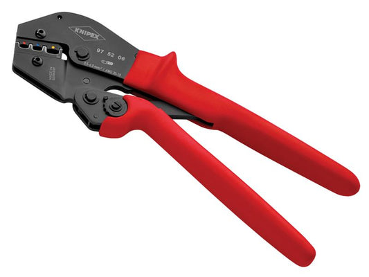 Crimping Lever Pliers For Insulated Terminals & Plug Connectors 250mm, Knipex