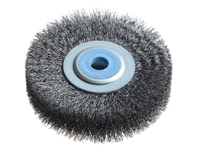 Wheel Brush D80mm x W18-20 x 10 Bore Steel Wire 0.20, Lessmann