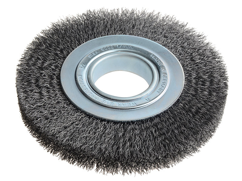 Wheel Brush D178mm x W23-25 x 50 Bore Set 3 Steel Wire 0.30, Lessmann