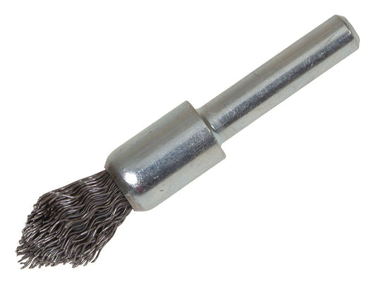 Pointed End Brush with Shank 12/60 x 20mm, 0.30 Steel Wire, Lessmann