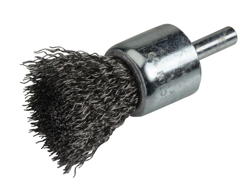 DIY End Brush with Shank 23mm, 0.30 Steel Wire, Lessmann