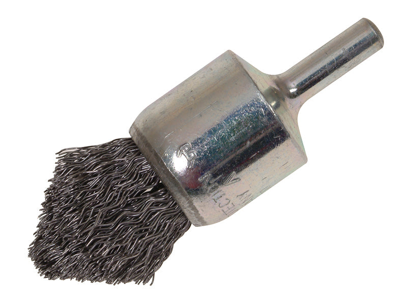 Pointed End Brush with Shank 23/68 x 25mm, 0.30 Steel Wire, Lessmann