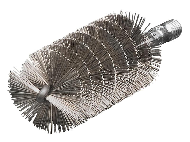 Threaded Tube Brush 30mm Stainless Steel Wire, Lessmann