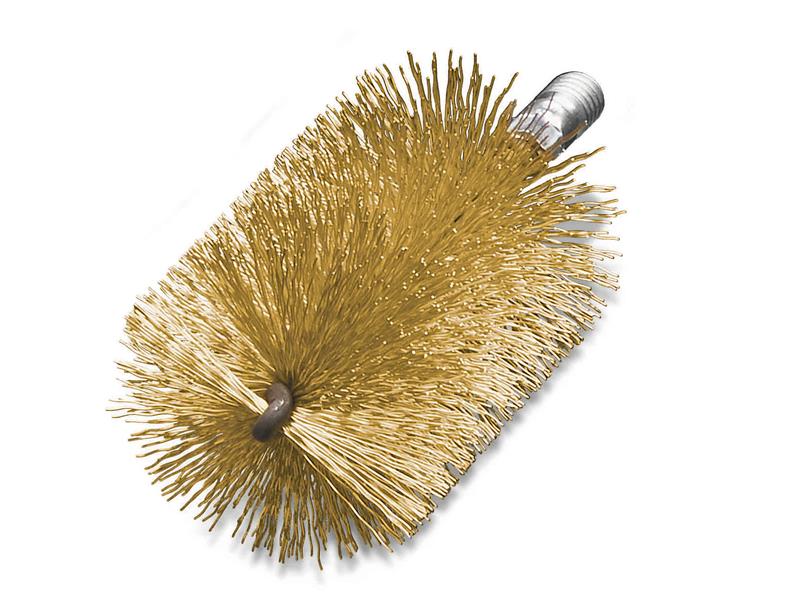 Threaded Tube Brush 30mm Brass Wire, Lessmann