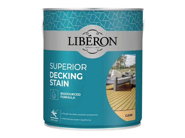 Superior Decking Stain Clear 2.5 litre, Liberon