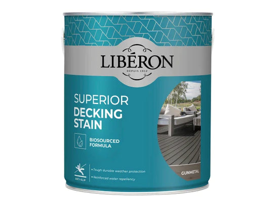 Superior Decking Stain Gun Metal 2.5 litre, Liberon