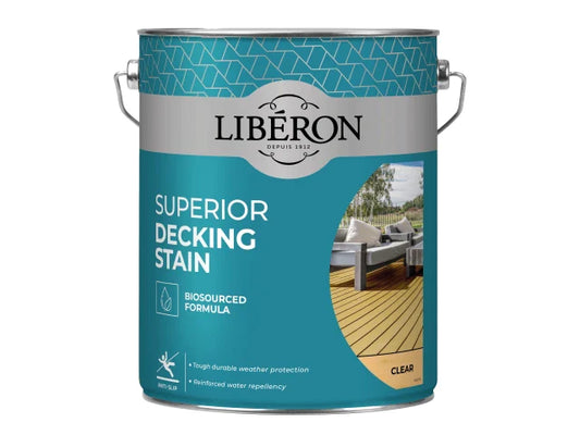 Superior Decking Stain Clear 5 litre, Liberon