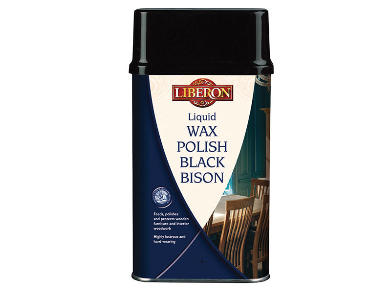 Liquid Wax Polish Black Bison Clear 500ml, Liberon