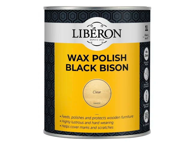 Black Bison Wax Paste Antique Pine 1kg, Liberon