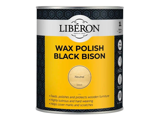 Black Bison Wax Paste Neutral 1kg, Liberon