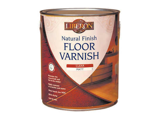 Natural Finish Floor Varnish Clear Matt 2.5 litre, Liberon