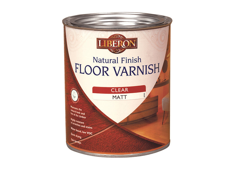 Natural Finish Floor Varnish Clear Satin 2.5 litre, Liberon