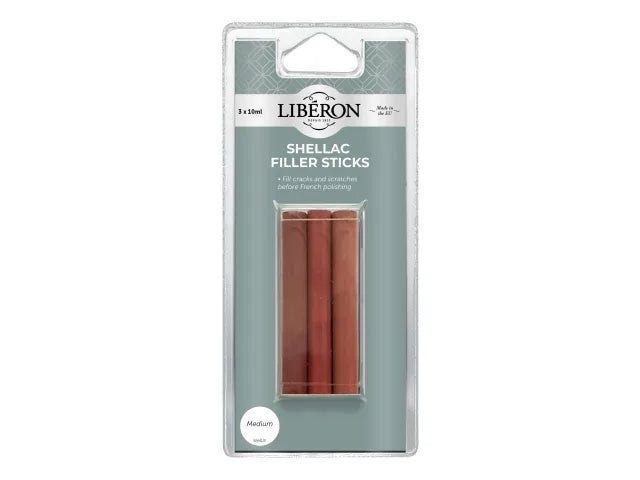 Shellac Filler Sticks Medium (3 Pack), Liberon