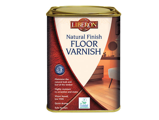 Natural Finish Floor Varnish Clear Matt 1 litre, Liberon