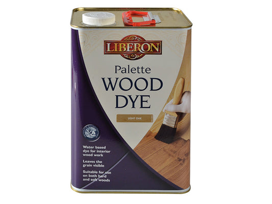 Palette Wood Dye Light Oak 5 litre, Liberon