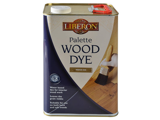 Palette Wood Dye Medium Oak 5 litre, Liberon