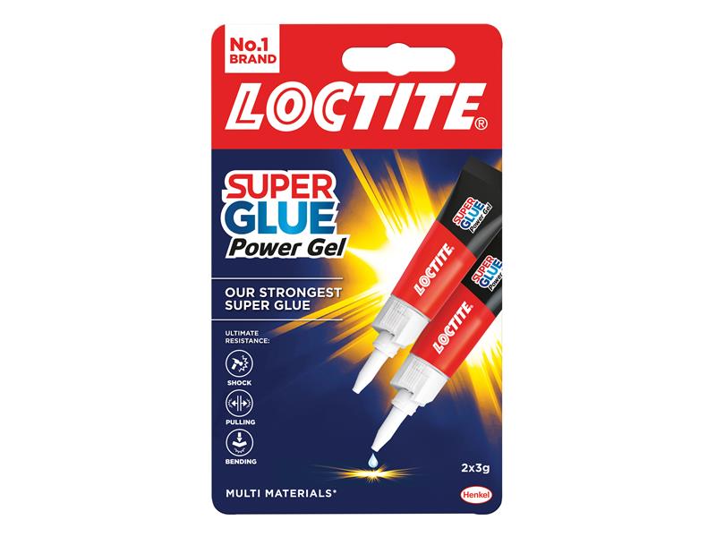 Super Glue Power Gel, Tube 2 x 3g, Loctite