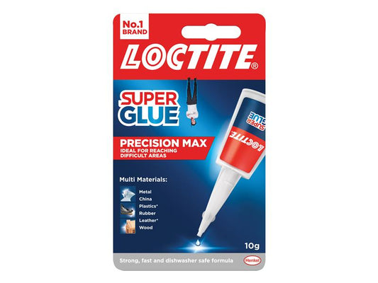 Super Glue Liquid, Precision Max Bottle 10g, Loctite