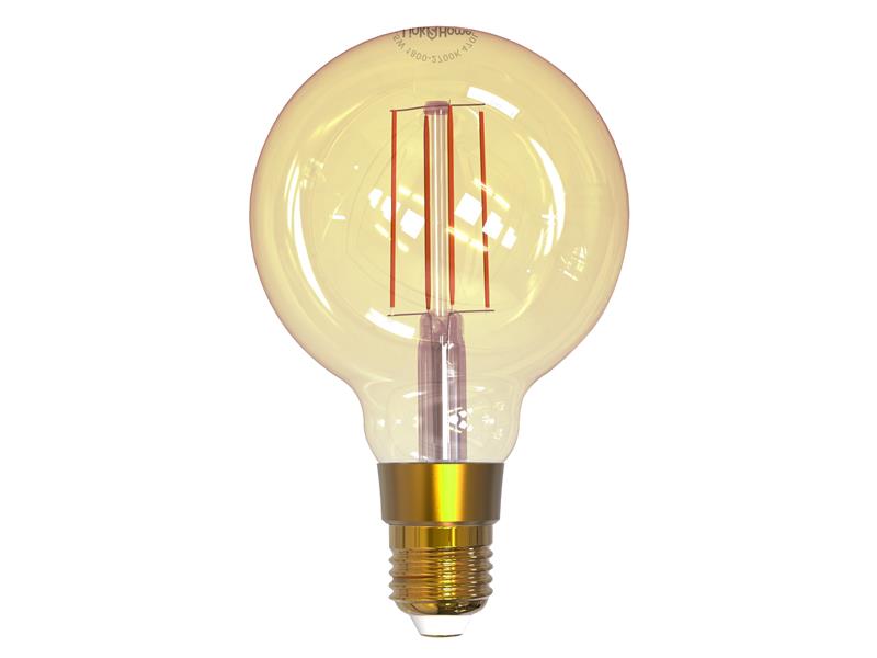 Wi-Fi LED ES (E27) Balloon Filament Dimmable Bulb, White 470 lm 5.5W, Link2Home