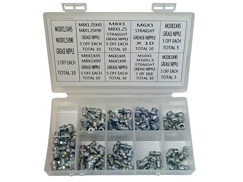 Grease Nipple Selection Box Metric, Lumatic