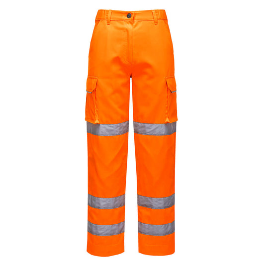 Hi-Vis Women's Three Band Work Trousers, Morgans PW