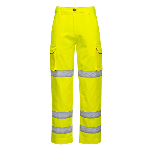 Hi-Vis Women's Three Band Work Trousers, Morgans PW