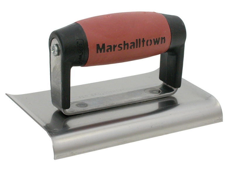 M136D Cement Edger Curved End DuraSoft® Handle 6 x 3in, Marshalltown