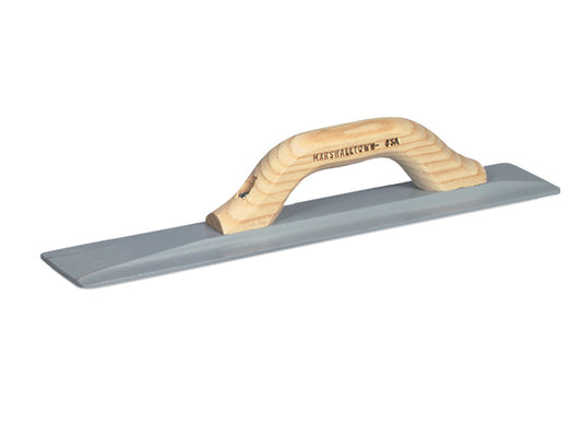 M145 Square Ended Magnesium Float, Shaped Wooden Handle 16 x 3.1/8in, Marshalltown