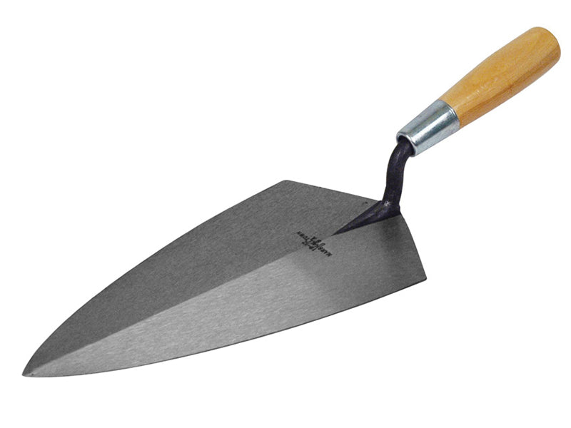 19 Philadelphia Pattern Brick Trowel Wooden Handle 10in, Marshalltown