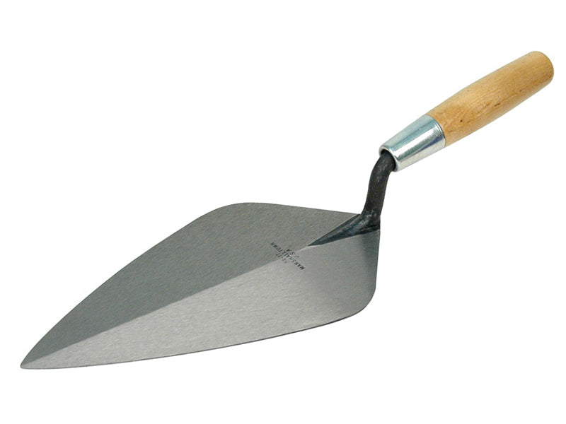 34 Wide London Pattern Brick Trowel - Wooden Handle 10.1/2in, Marshalltown